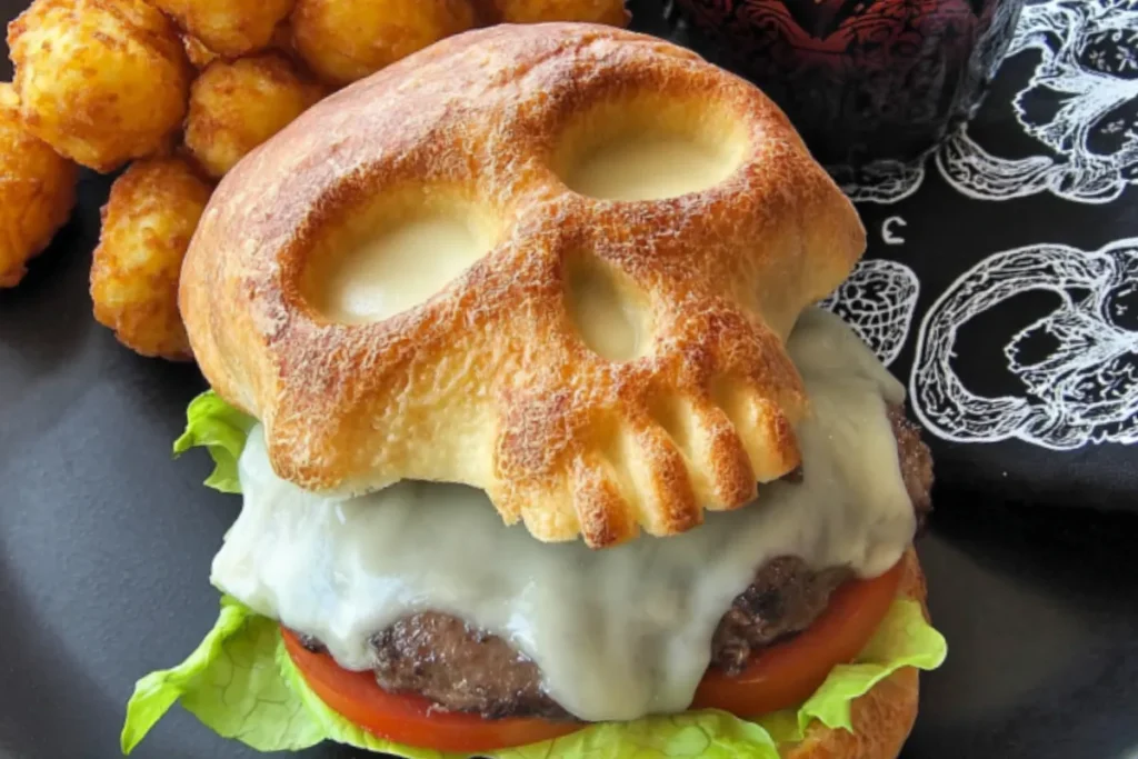 How to Make Cheeseburger Skulls with Skull Buns