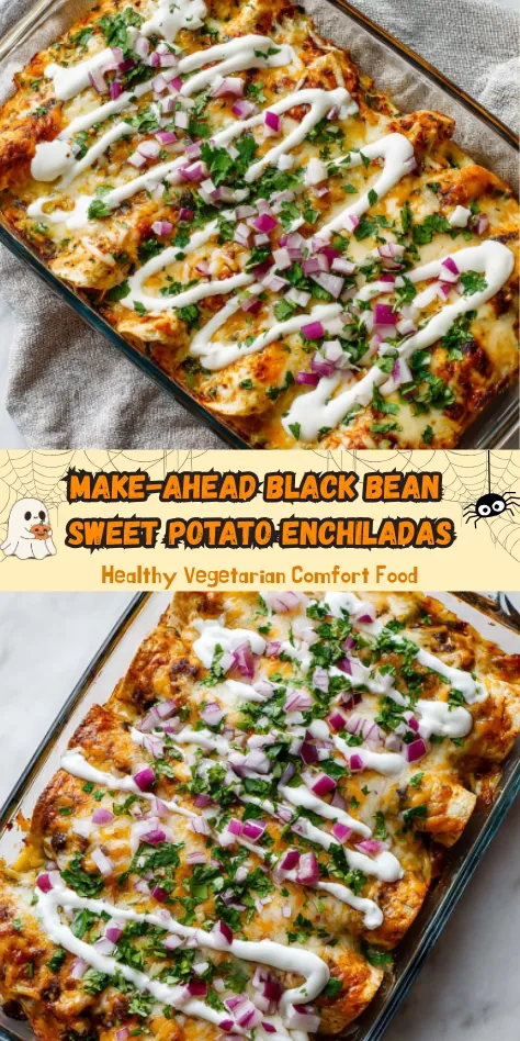 Make-Ahead Black Bean Sweet Potato Enchiladas recipes