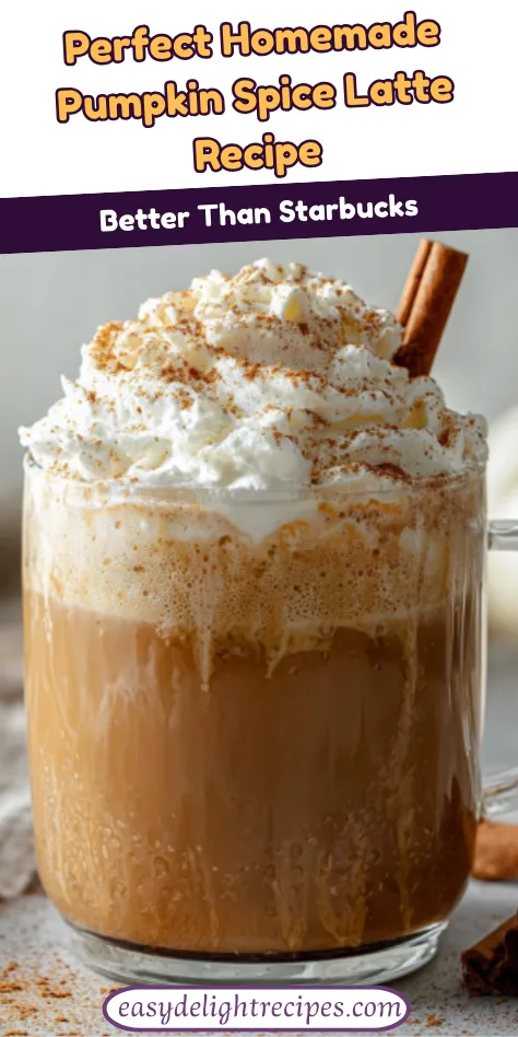 Perfect Homemade Pumpkin Spice Latte Recipe