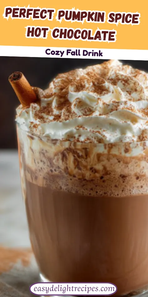 Perfect Pumpkin Spice Hot Chocolate - Cozy Fall Drink