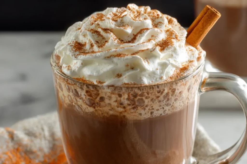 Pumpkin Spice Hot Chocolate Recipe with Real Pumpkin