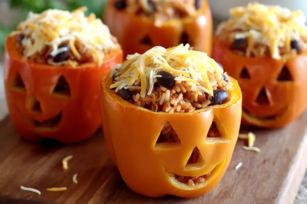 Quick Chicken and Rice Stuffed Peppers