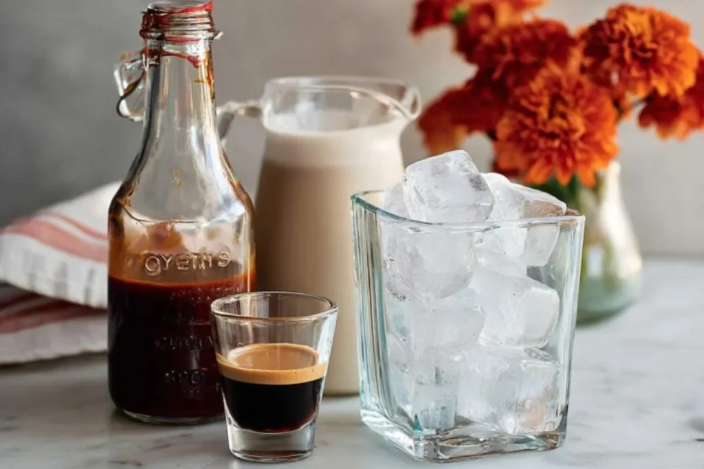 Quick Iced Pumpkin Spice Latte - Healthy Fall Coffee