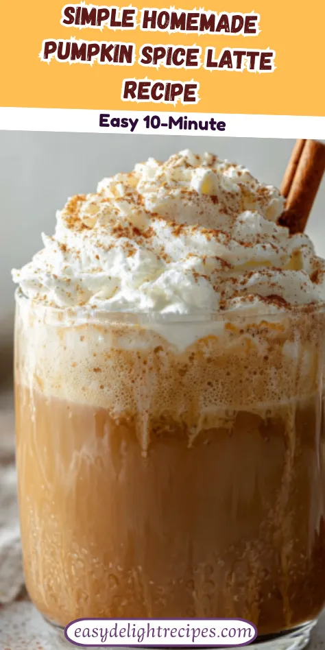 Simple Homemade Pumpkin Spice Latte Recipe