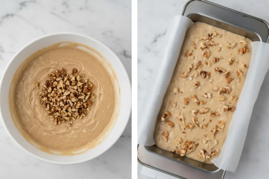Bring It All Together for Greek Yogurt Banana Nut Bread