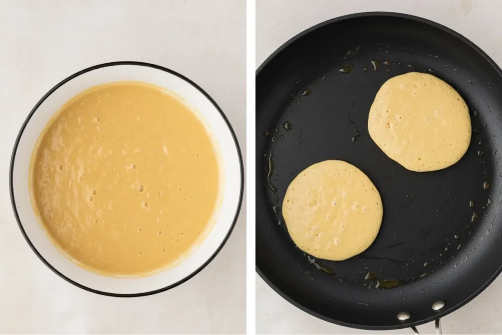 Fold gently to Make the Fluffiest Kodiak Pancakes