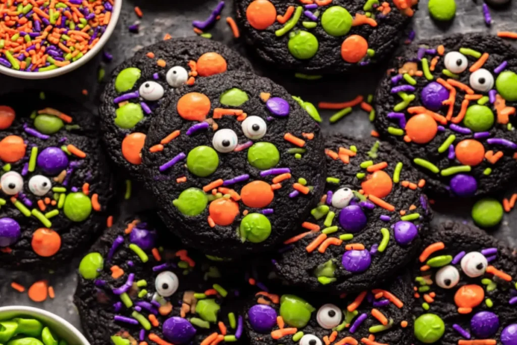 Halloween Cookies Recipe _ Easy Black Cocoa Treats