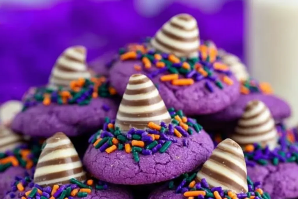 Halloween Witch Hat Cookies _ Peanut Butter