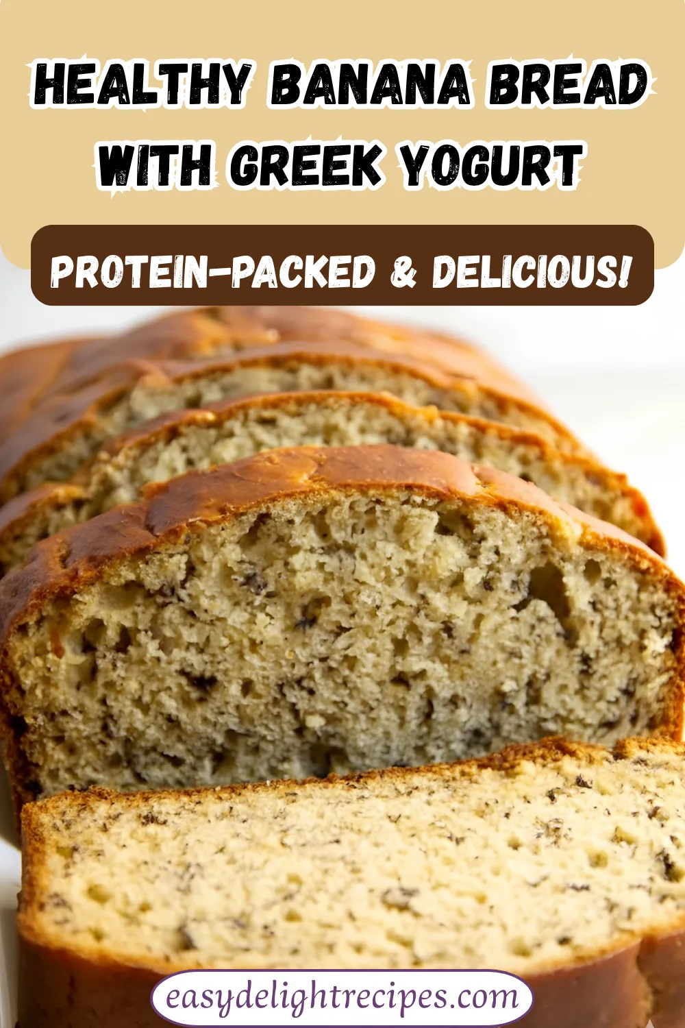 Healthy Banana Bread with Greek Yogurt – Protein-Packed & Delicious