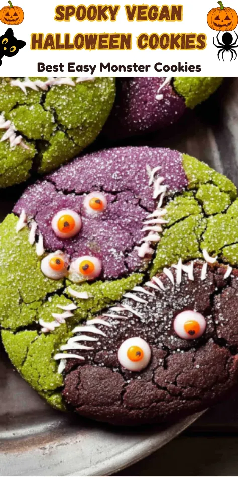 Spooky Vegan Halloween Cookies Best Easy Monster Cookies