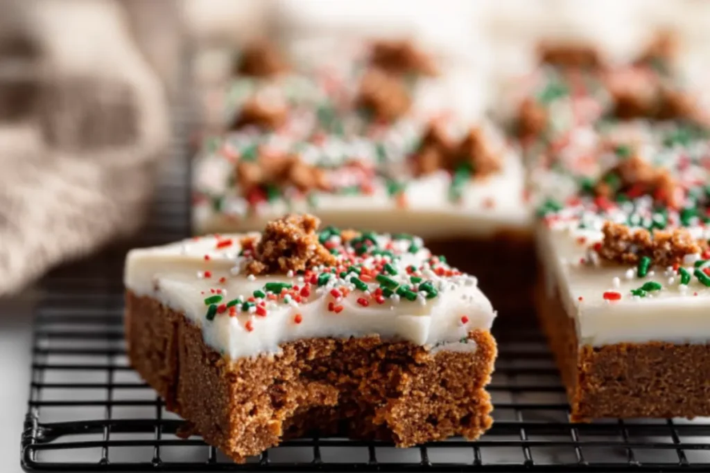 Gingerbread Cookie Bars Recipe (Easy & Chewy)