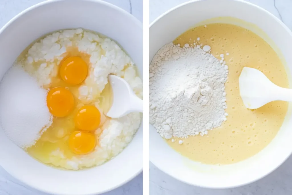 Mix Your Ingredients Cottage Cheese Pancakes