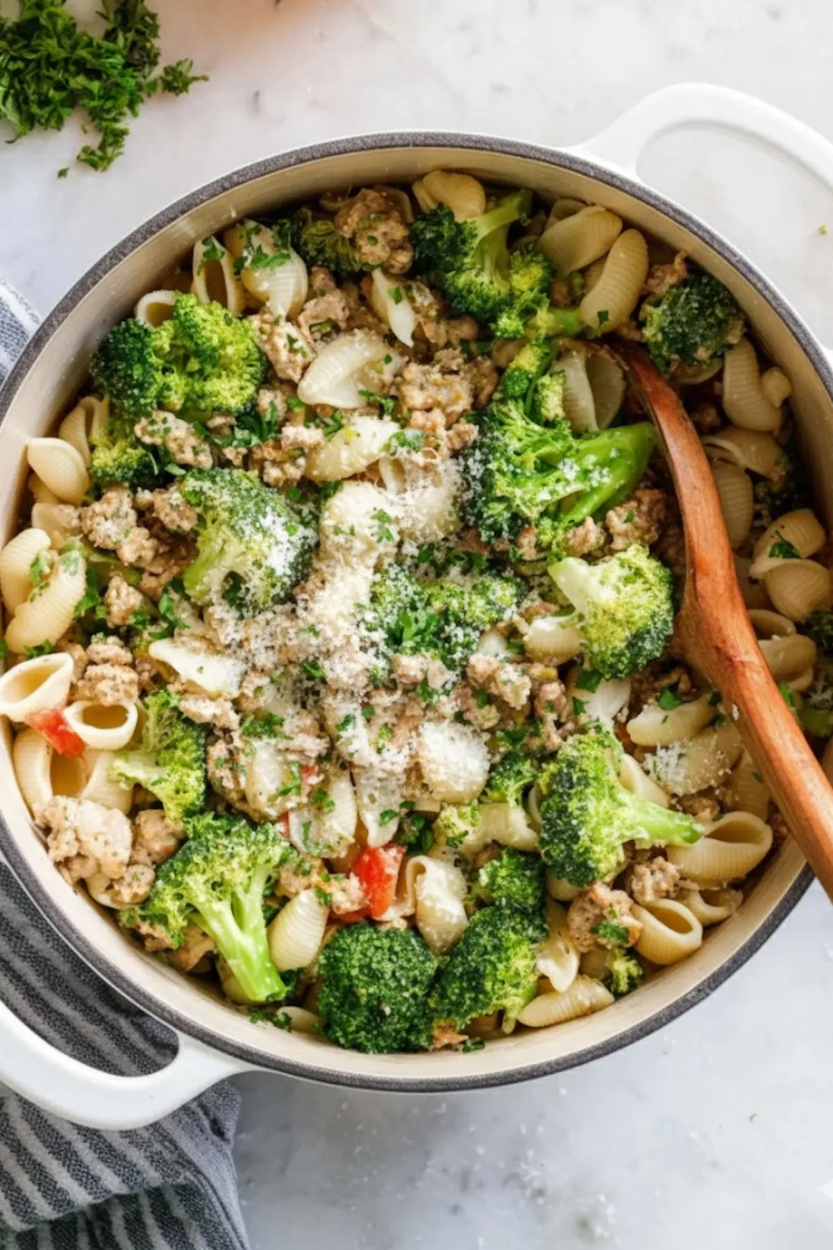 Ground Turkey And Broccoli Pasta
