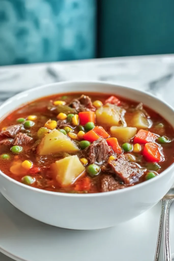 Easy Old-Fashioned Vegetable Beef Soup