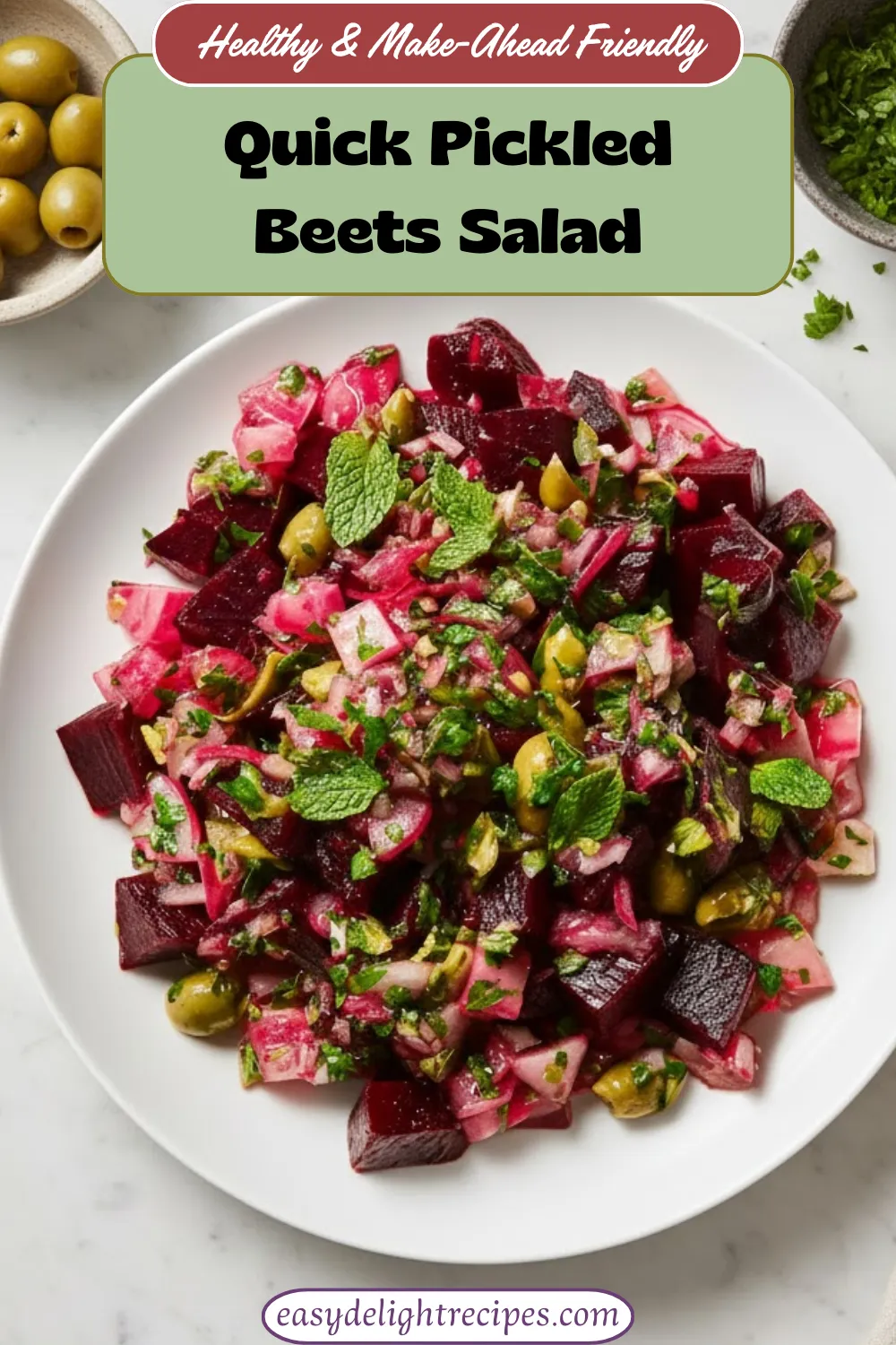 Quick Pickled Beets Salad - Healthy & Make-Ahead Friendly