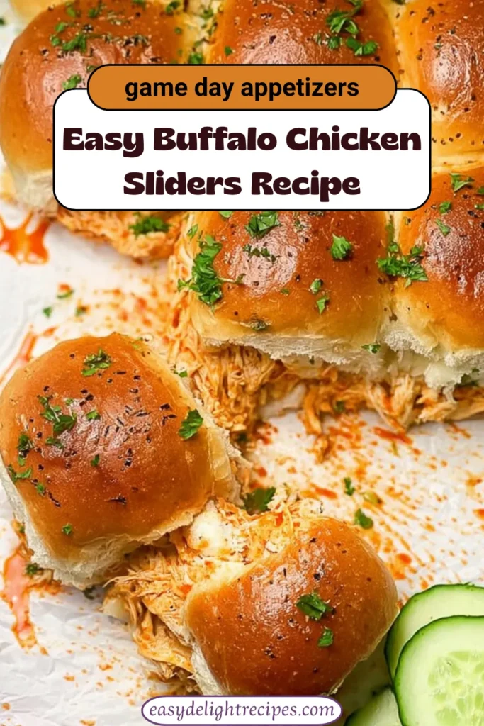 Easy Buffalo Chicken Sliders Recipe - Cheesy, Spicy