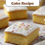 Easy School Cake Recipe – Classic British Traybake Ready in 50 Minutes
