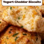 Easy Sourdough Greek Yogurt Cheddar Biscuits