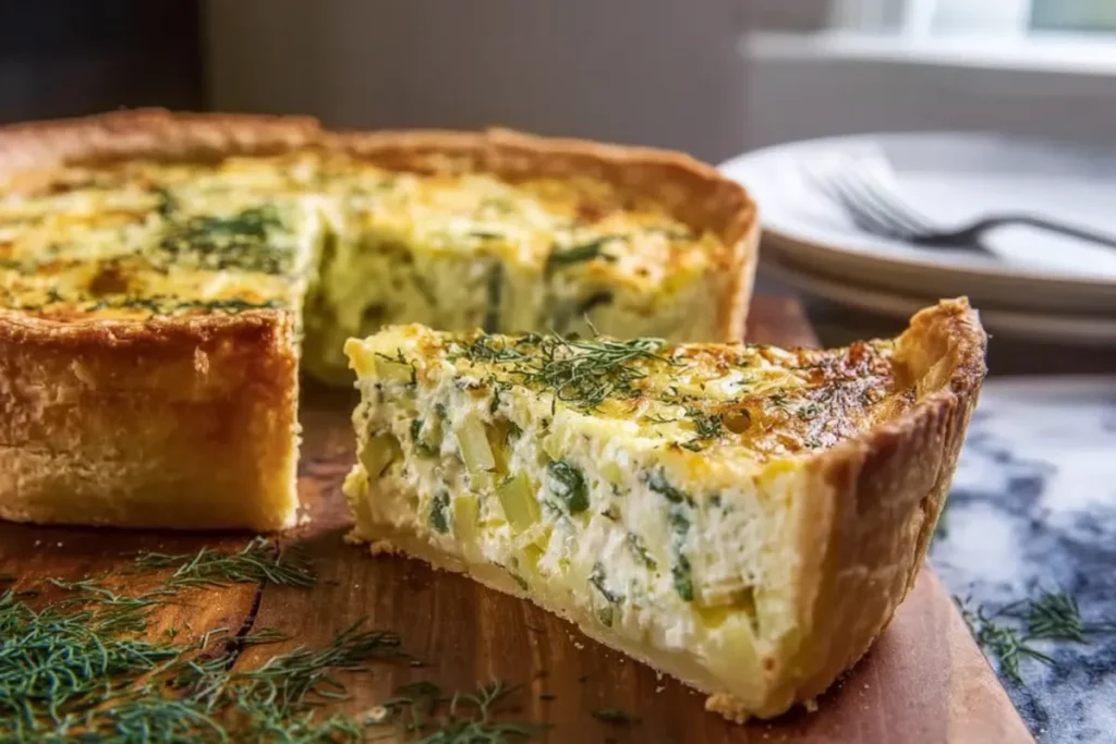 Easy Spring Onion Quiche Recipe From Scratch