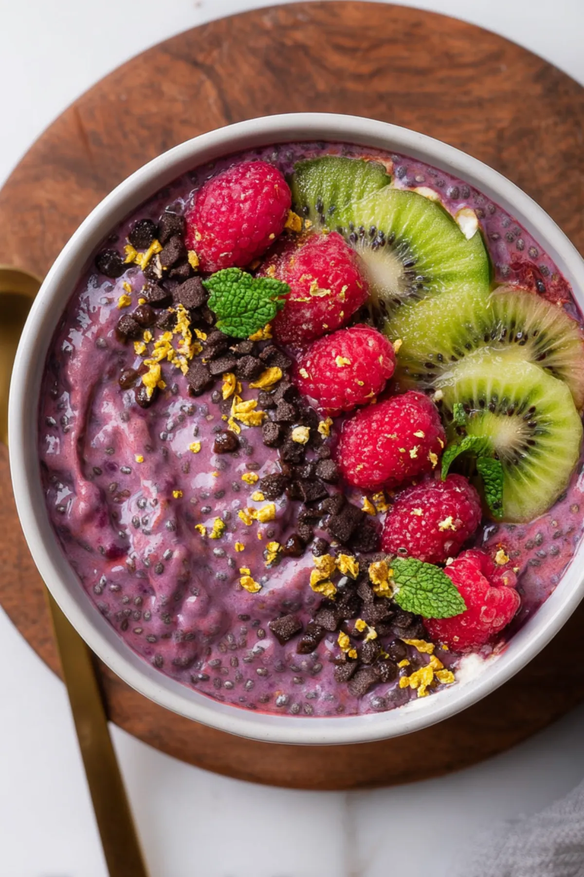 Acai Chia Pudding With Greek Yogurt (Meal Prep)