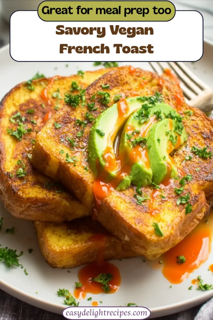 Savory Vegan French Toast Easy Homemade Recipe