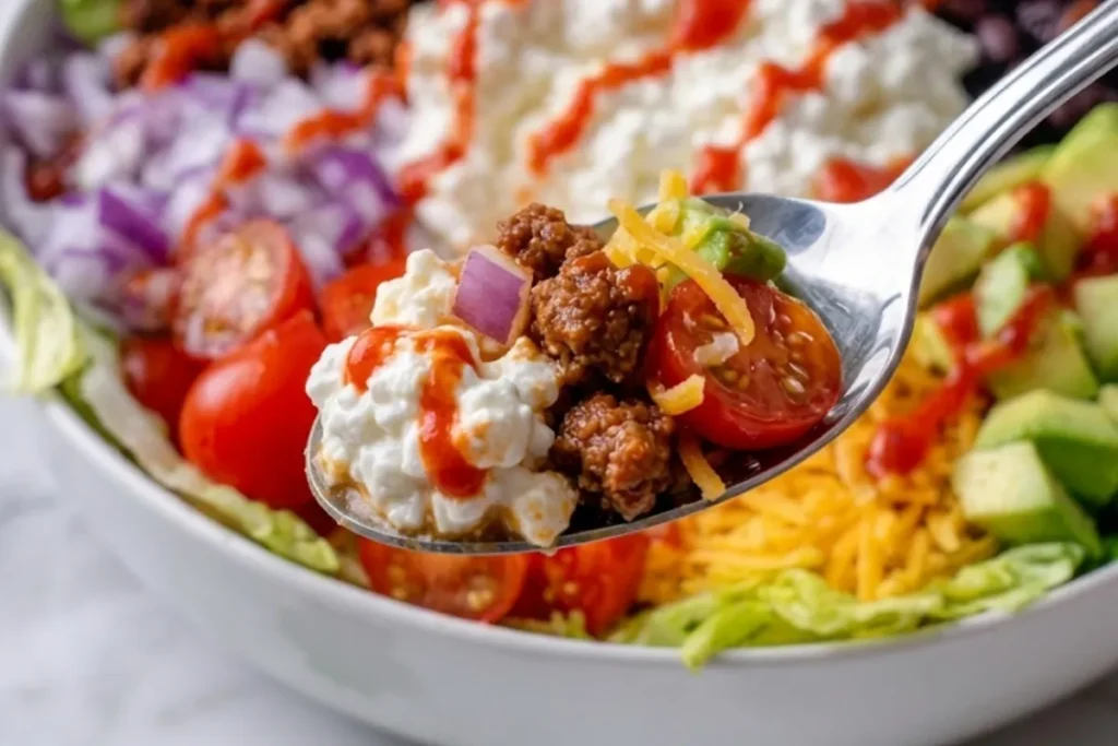 Easy Cottage Cheese Taco Bowl Recipe