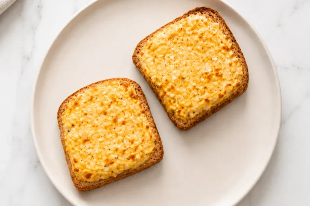 Easy Cottage Cheese Toast With Egg
