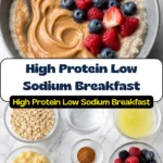 Easy Healthy Egg White Oatmeal High Protein Low Sodium Breakfast