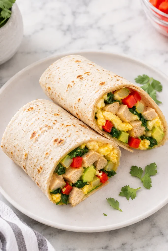 Low Sodium High Protein Breakfast Wrap Recipe 30g Protein)