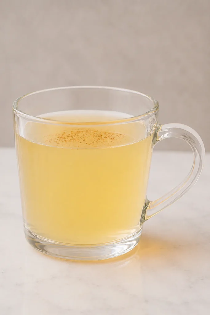 Recipe card for the Dr Phil diabetes drink showing nutrition facts including 8 calories and 0.5 grams of sugar per serving