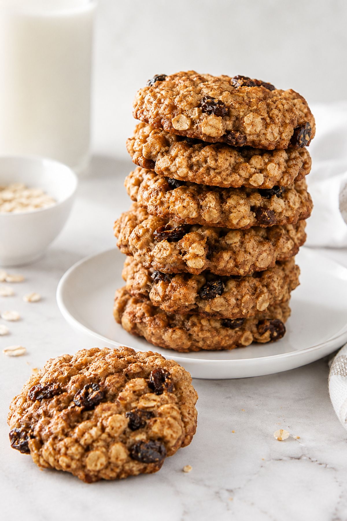 Healthy Oatmeal Raisin Cookies