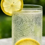 Oprah baking soda recipe lemon version garnished with fresh lemon slice ready to drink before breakfast