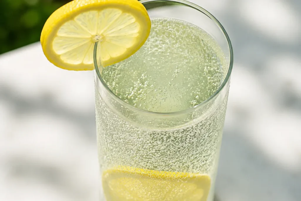 Three Oprah baking soda recipe variations side by side showing plain, lemon, and apple cider vinegar versions