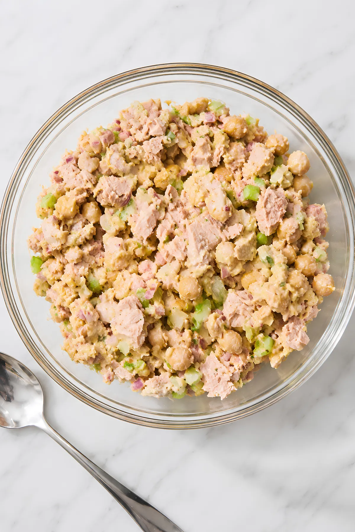 Low-Sodium Tuna Chickpea Salad (High Protein, No Mayo)