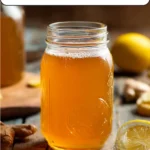 easy homemade kombucha recipe for beginners with text overlay showing step-by-step brewing instructions and flavor ideas
