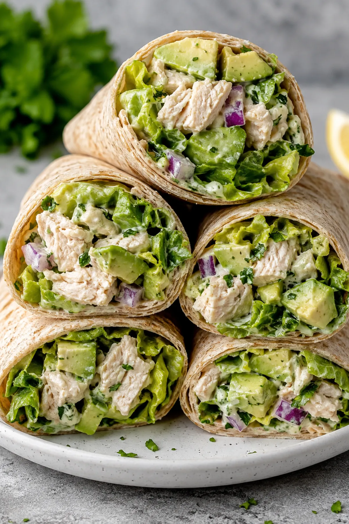 Low-Salt Chicken Avocado Wrap Recipe